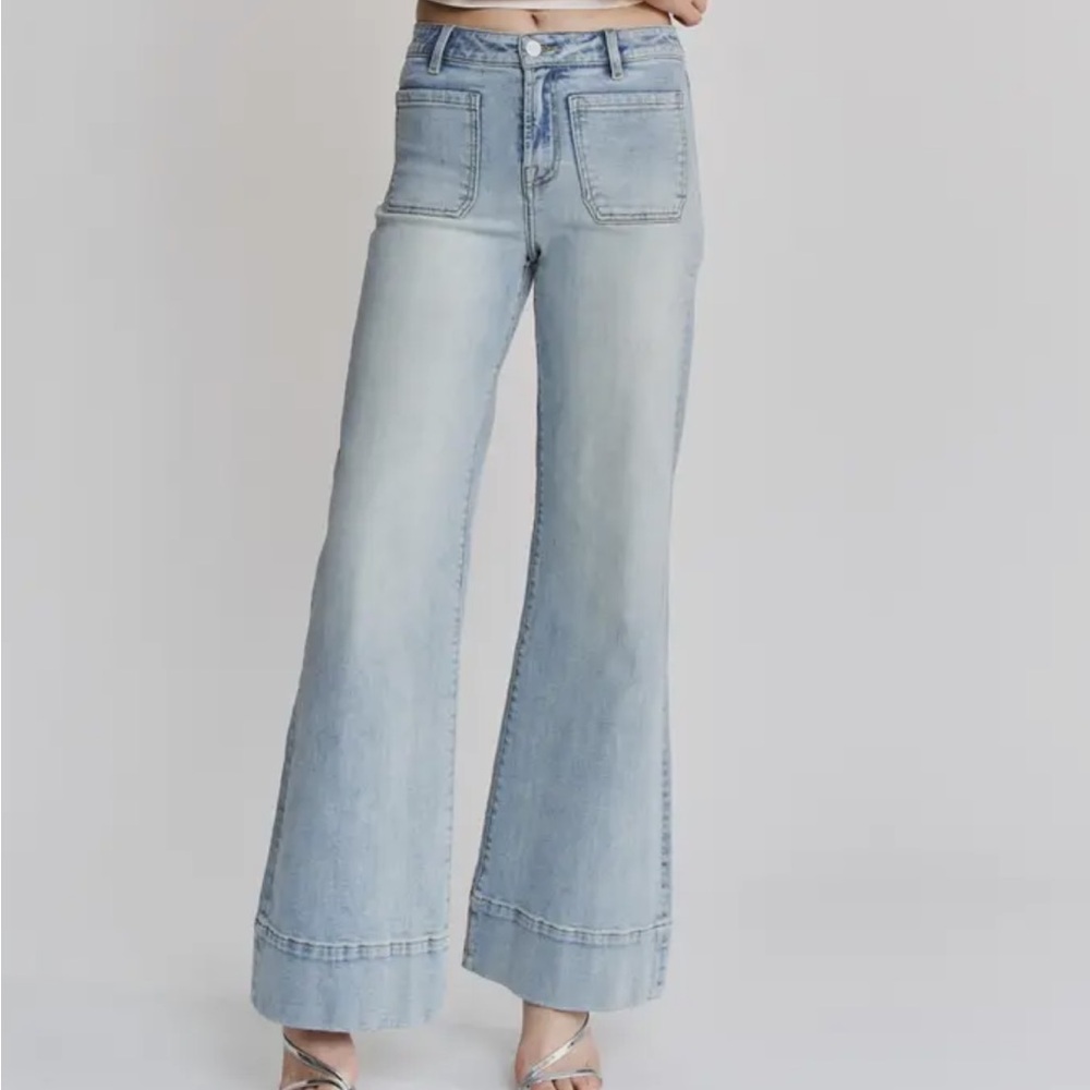 Mica denim Women's Light Blue wide leg  Jeans